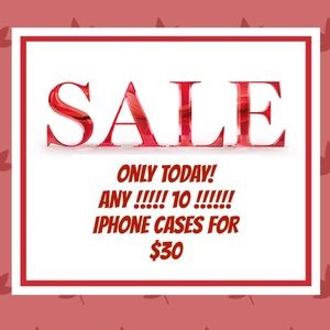 ANY 10 CASES IPHONE 7 8 X XS MAX PLUS FOR $30 SALE